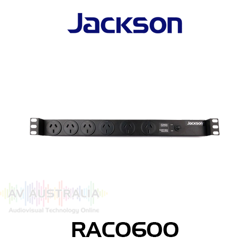 Jackson 6 Way 1RU Rack Mounted Powerboard