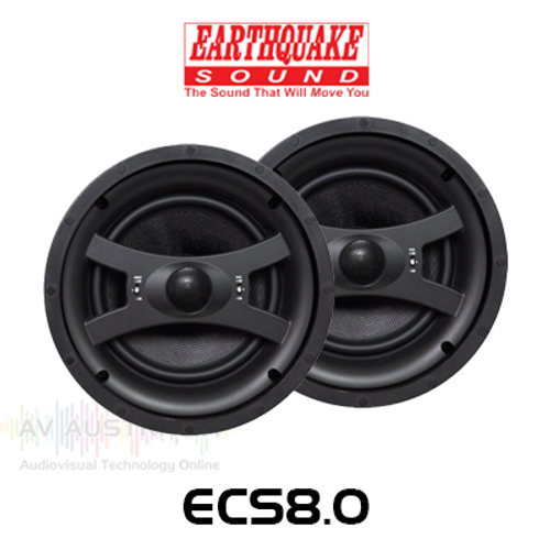 EarthQuake ECS8.0 8" Edgeless In-Ceiling Speakers (Pair)