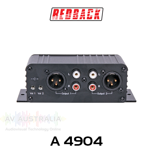Redback 1 In to 2 Out Audio Splitter