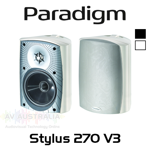 Paradigm Stylus 270 V3 5.5" All Weather UV-resistant PolyGlass Sealed Outdoor Speakers (Pair)