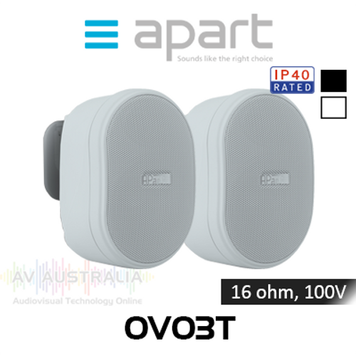 Apart OVO3T 3" 100V Small Design Loudspeaker (Pair)