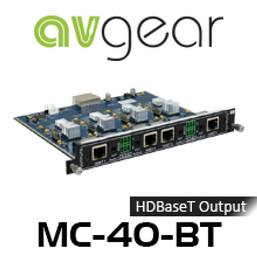 AVGear MC-4O-BT 4 HDBaseT Output Card Supports 4K with De-Embedded Audio