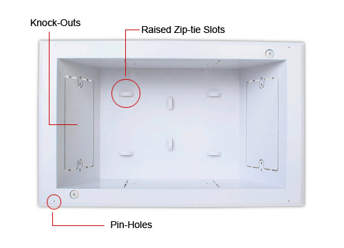 Strong In-Wall Recessed Low-Voltage Box