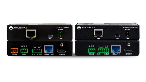 Atlona 4K UHD HDMI Over 100M HDBaseT TX/RX with Ethernet, Control and PoE