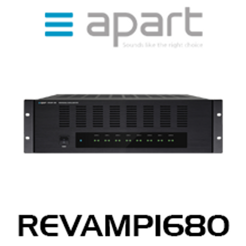 Apart REVAMP1680 16-Channel 80W Bridgeable Digital Power Amplifier