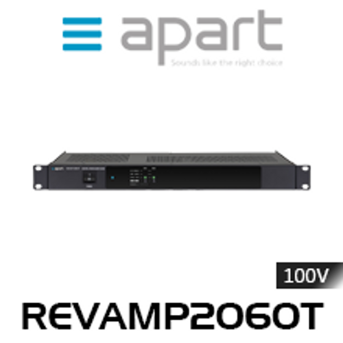 Apart REVAMP2060T 2-Channel 60W 100V Bridgeable Digital Power Amplifier