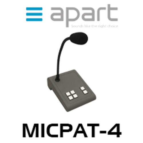 APart MICPAT-4 Selective 4-Zone Paging Station