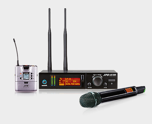 JTS UF-20S Single Channel UHF Wireless Microphone System (624-694Mhz)