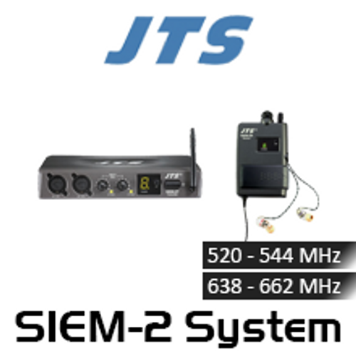 JTS SIEM-2 Single Channel Wireless In-Ear Monitor Mono System