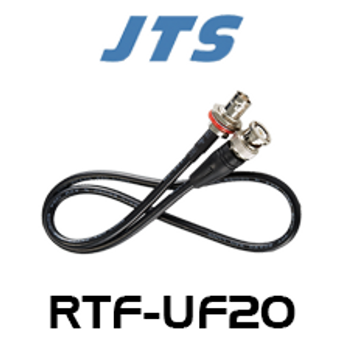 JTS RTF-UF20 60cm BNC-M to BNC-F Antenna Cable