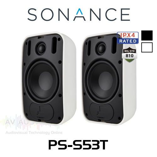 Sonance PS-S53T 5.25" 70/100V Weatherproof Outdoor Speakers (Pair)