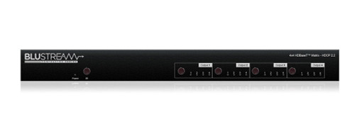 BluStream Contractor C44-KIT 4x4 4K UHD HDBaseT Matrix Kit With 4 Receivers (up to 40m)