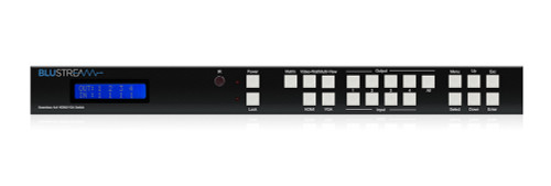 BluStream MX44VW 4K 4x4 HDMI/VGA Matrix with Video Wall & Multi-Viewer
