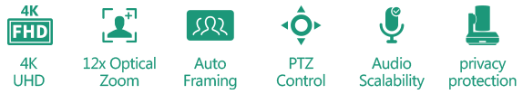 UVC84 4K PTZ Camera for medium and large room