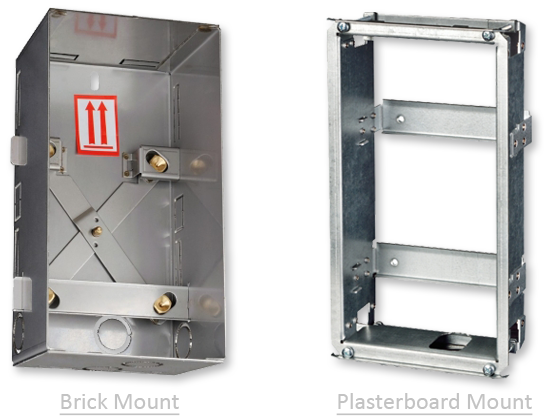 2N Helios IP Force Brick & Plasterboard Flush Mount Boxes