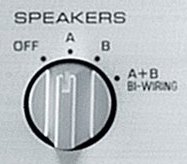 Speaker A, B or A+B selector switch