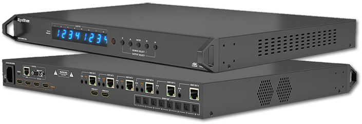 4K HDR 4:4:4 60Hz HDBaseT™ 4x8 (2xHDMI) Matrix Switch with 8x Toslink Zone Audio De-Embed