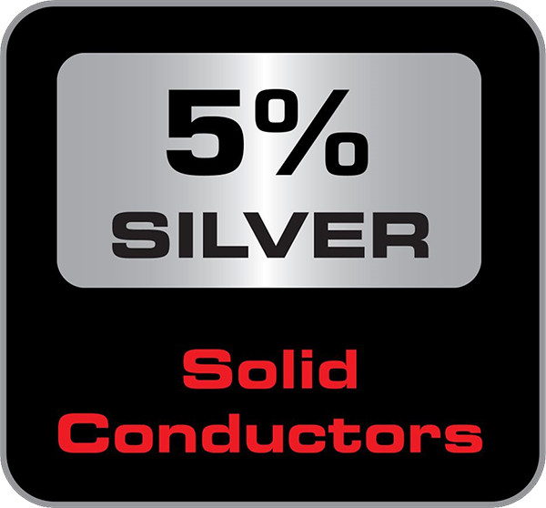 5% Silver-Plated Copper Conductors 
