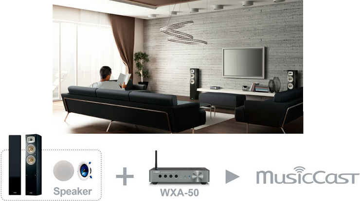 MusicCast multi-room speakers and components