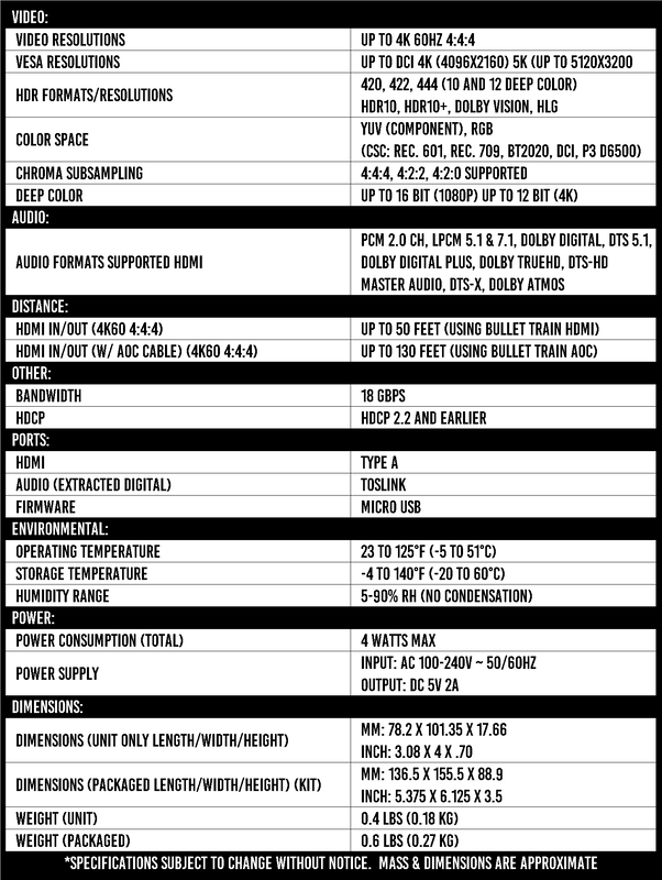 AC-DA12-AUHD-GEN2 specifications