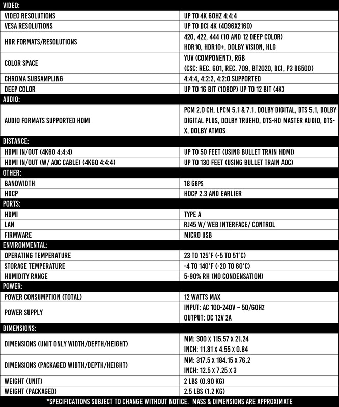 AC-DA18-AUHD-GEN2 specifications