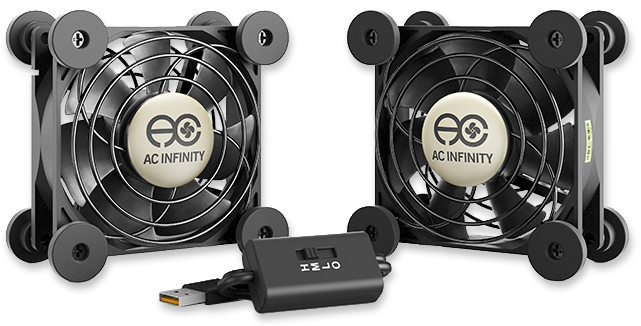 AC Infinity Multifan S5 Dual 80mm Quiet USB Cooling Fan