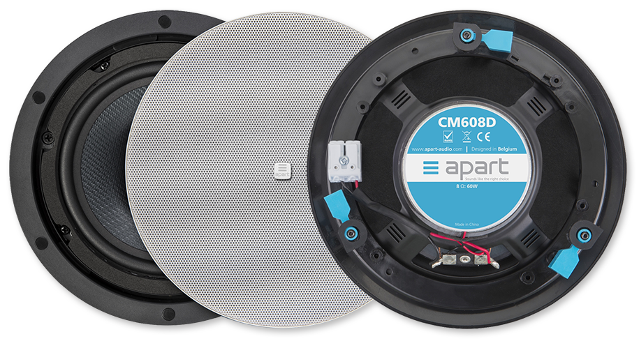 APart CM608D 6.5" Thin Edge In-Ceiling Speakers