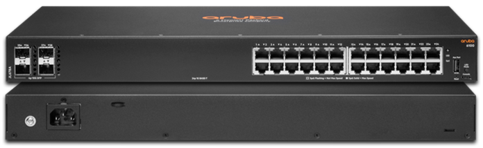 Aruba CX 6100 24-Port Gigabit Switch With 4x10G SFP+Aruba CX 6100 24-Port Gigabit Switch With 4x10G SFP+