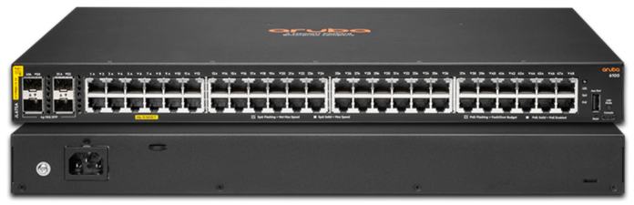 Aruba CX 6100 48-Port Gigabit PoE 370W CL4 Switch With 4x10G SFP+