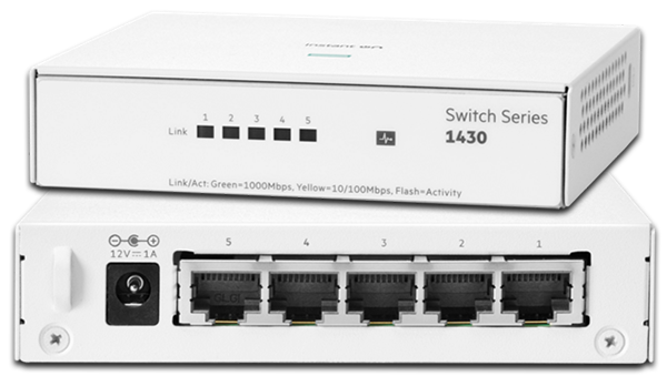 Aruba Instant On 1430 5-Port Gigabit Ethernet Switch