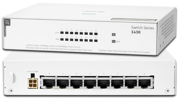 Aruba Instant On 1430 8-Port PoE 64W CL4 Gigabit Ethernet Switch