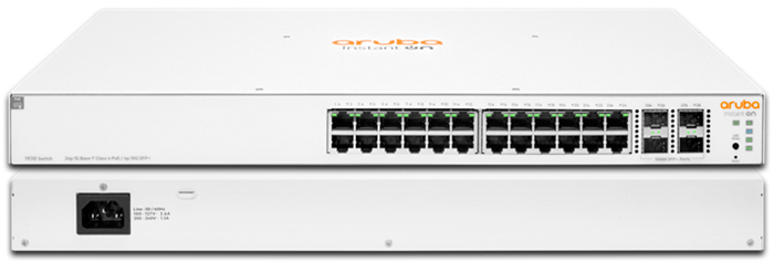 Aruba Instant On 1930 24-Port Gigabit PoE 195W CL4 Smart Managed Switch With 4x10G SPF+