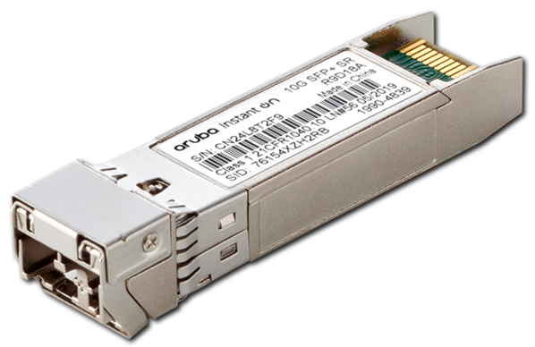 Aruba Instant On R9D18A 10G SFP+ Multi-Mode LC SR 300M Transceiver Module