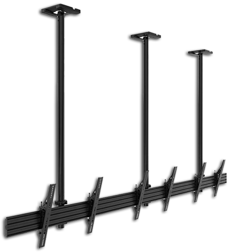 Atdec ADBS-3X1-30T3C 3x1 VESA 400 Tilt Menu Board Ceiling Mount