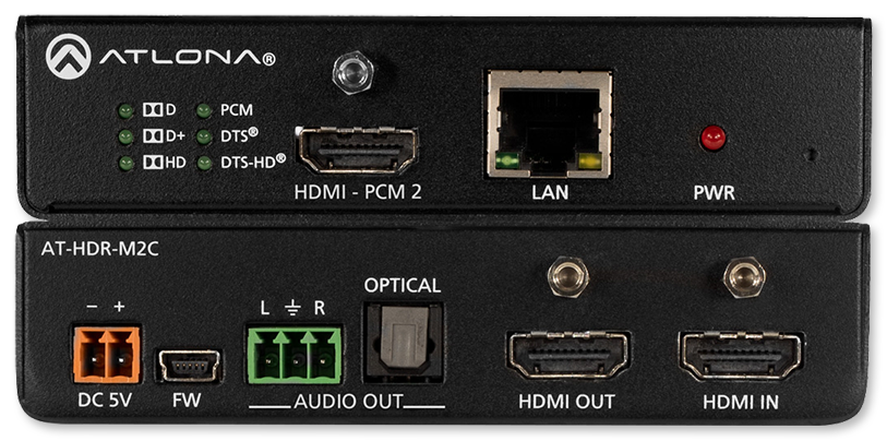 Atlona 4K HDR Multi-Channel Digital to Two-Channel Audio Converter