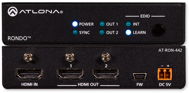 4K HDR Two-Output HDMI Distribution Amplifier