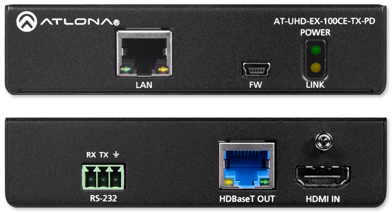 Atlona 4K UHD HDMI Over HDBaseT Transmitter With Ethernet, Control & PoE