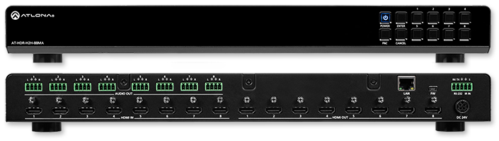 Atlona 8×8 4K UHD HDR HDMI Matrix Switcher