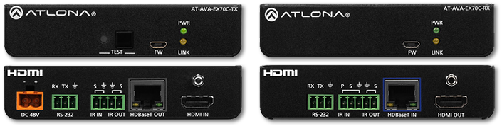 Atlona Avance 4K HDMI Over HDBaseT Extender Kit with Control & Remote Power