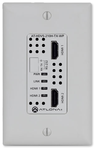 Atlona Dual HDMI HDBaseT Wallplate Switcher