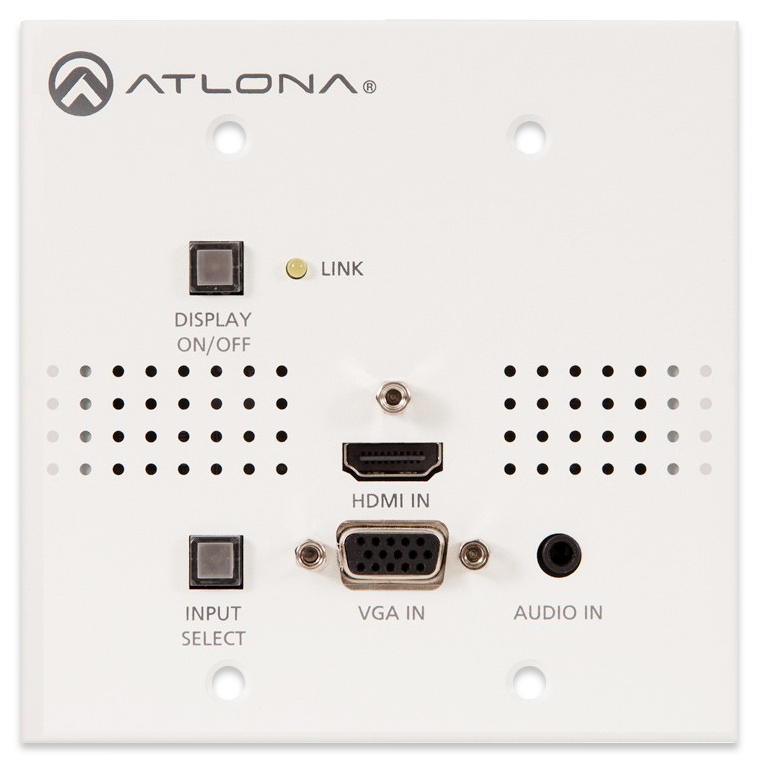 Atlona HDMI and VGA to HDBaseT Switcher Transmitter Wallplate