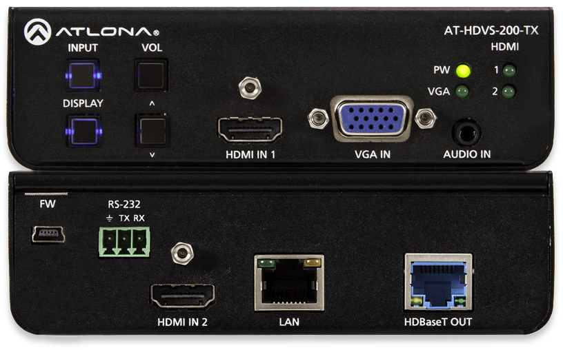 Atlona HDMI & VGA Switcher With Ethernet-Enabled HDBaseT Output