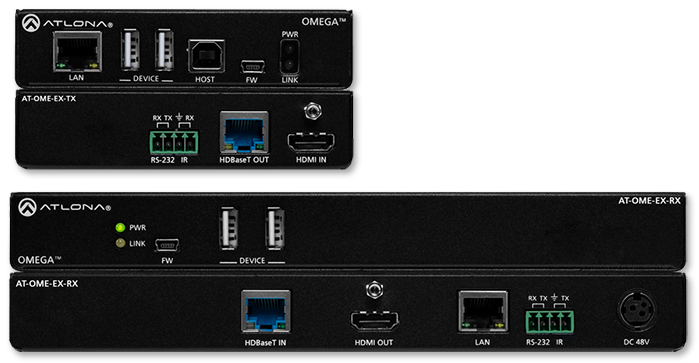 Atlona Omega HDBaseT Tx/Rx For HDMI with USB