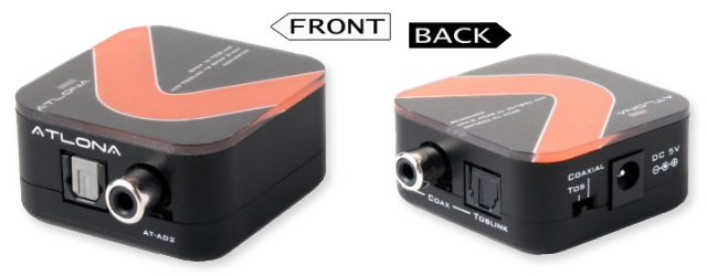 Atlona Optical / Coaxial 2-Way Digital Audio Converter