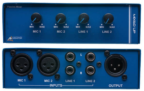 Australian Monitor MIXEDUP 4 Channel Passive Mixer