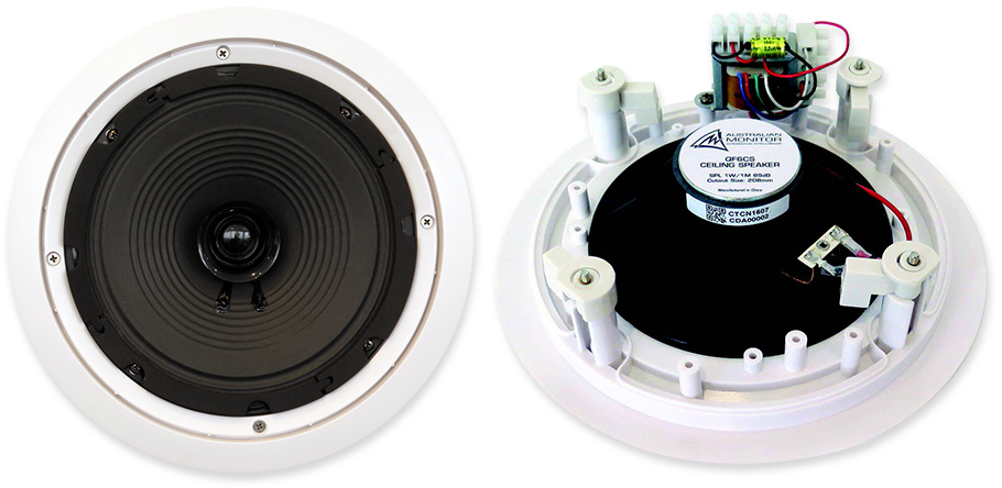 Australian Monitor QF6CS 6" 70/100V QuickFit Dual Cone In-Ceiling Speaker (Each)