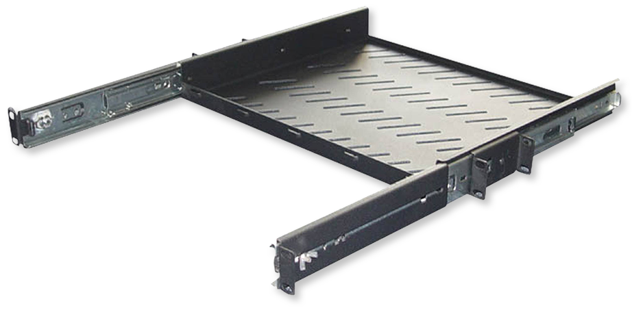 AVA 1RU 350mm Deep Sliding 19" Rack Shelf