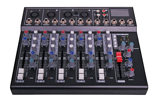 AVA 6 Channel Mixing Desk With USB Playback