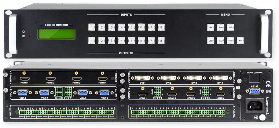 AVGear DMM88A 8x8 4K Supported Modular Matrix Switch Video Processor & Scaler Chassis.png