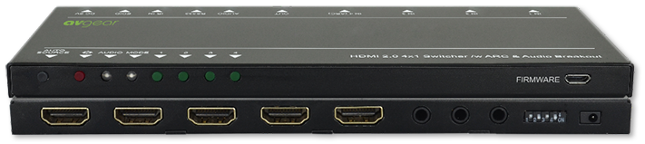 AVGear UHS41-DA 4x1 4K HDR HDMI 2.0 Switcher with DA